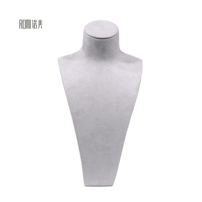 Romi Luxury Resin Velvet Pendant Jewellery Exhibitor Mannequins Bust Necklace Display Stand