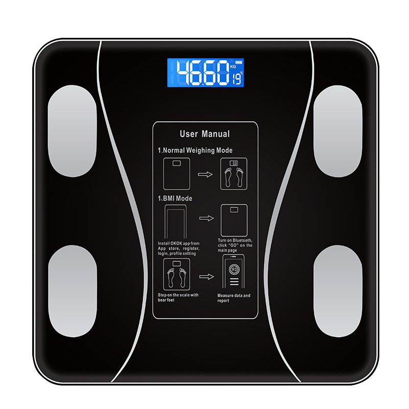 Balanza Basculas Digital Electronic Balance Weighing Body Fat Scales Weigh 180KG BMI Weight Bathroom Scale Smart Body Fat Scales