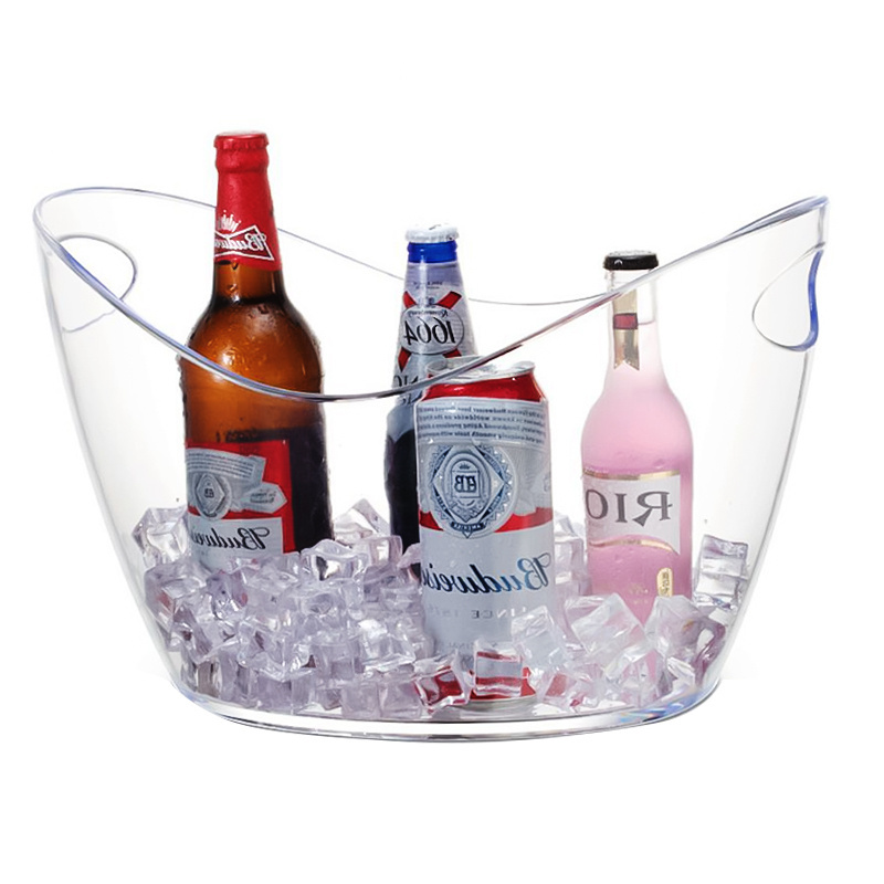 Plastic Ice Bucket Drink Wine Cooler Beverage Coolers Portable Buckets Beer Cooler Cubeta De Hielo Enfriador De Cerveza Buckets