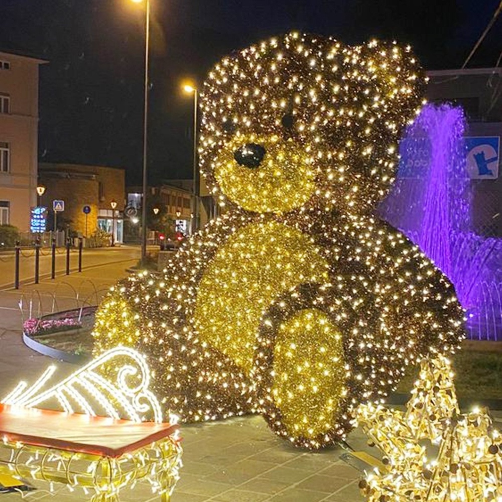 Outdoor Christmas Lighted Bear Decorations Hot Sale Giant Christmas Bear Led Polar  Bears Christmas Lights