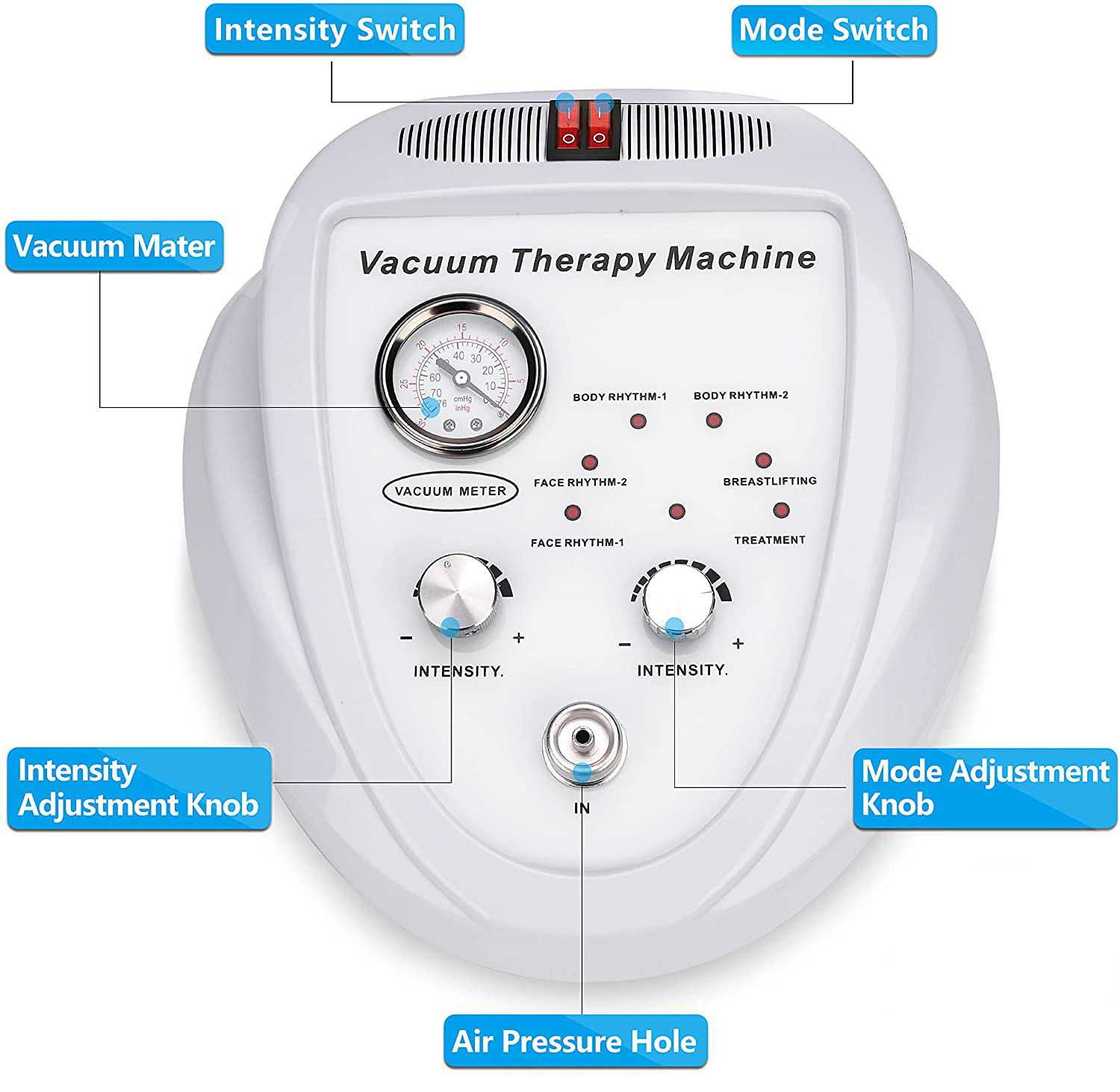 Quality Bbl Massage Shaping Hip Up Blue Suction Cups Vacuum Therapy Products For Bigger Lifting Buttocks Enlargement Machine