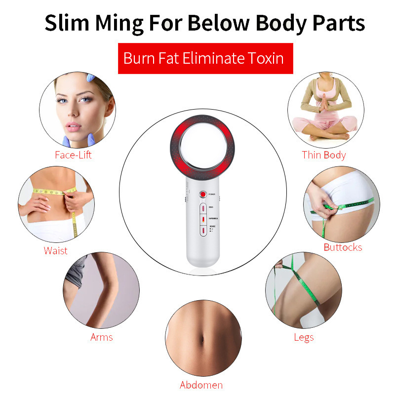 2021 Microwave Korea 3-In-1 Multifunctional Facial Skin Fat Burn Home Use Electric Face Ems Body Shaper Facial Slimming Machine