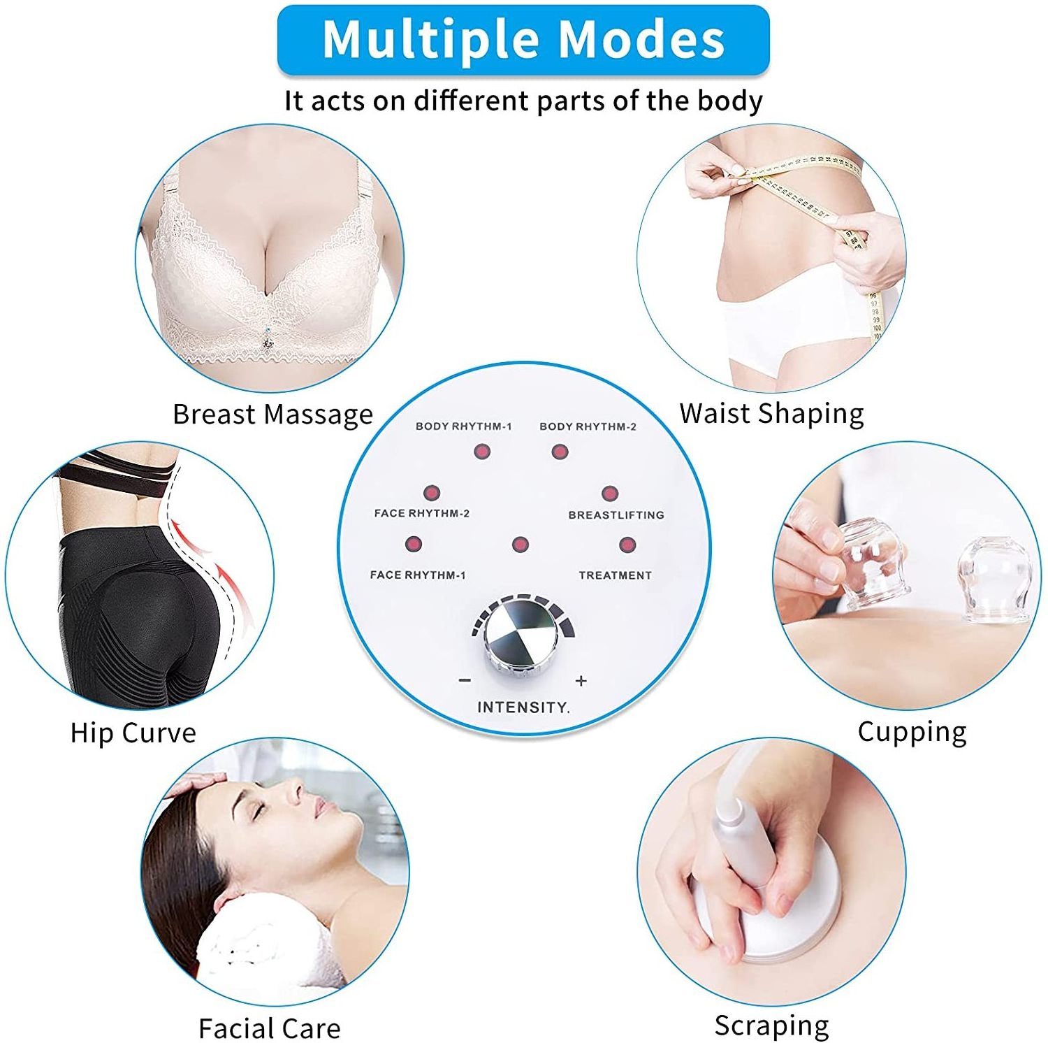 Quality Bbl Massage Shaping Hip Up Blue Suction Cups Vacuum Therapy Products For Bigger Lifting Buttocks Enlargement Machine