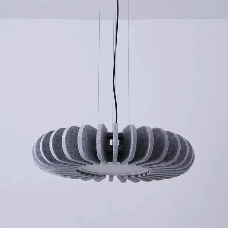 Contemporary Adjustable LED Ceiling Lamp No-Woven Fabric Hanging Lighting