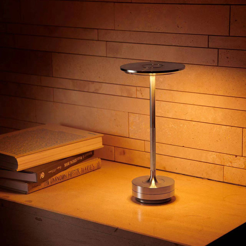 Night Lights New Modern LED Table Lamp For Living Room Bedroom Indoor Decor Lamp Cute Portable Rechargeable Aluminum Gold Black