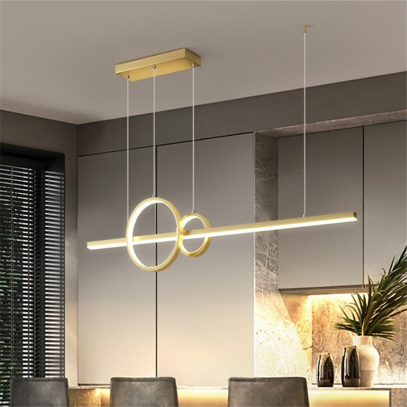 Modern simple ceiling lamp Creative Circle Chandeliers bar restaurant pendant Light