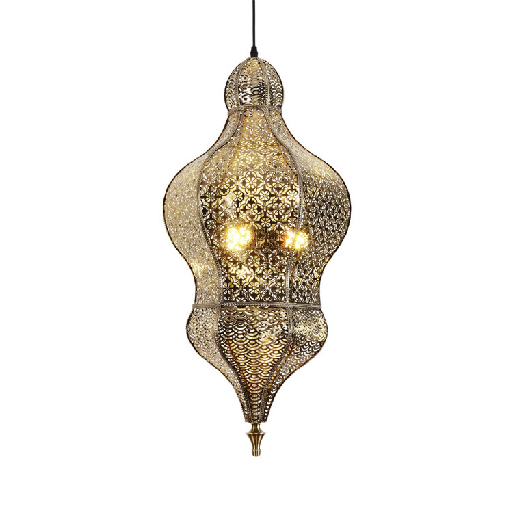 Retro Chandelier Arabic Style Bedroom Lighting Fixture Customized Ceiling Lights Villa Hang Pendant Lamp