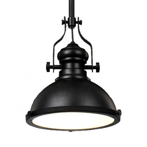 Vintage Industrial Lighting Black Wrought Iron E27 Farmhouse Chandelier Retro Pendant Light