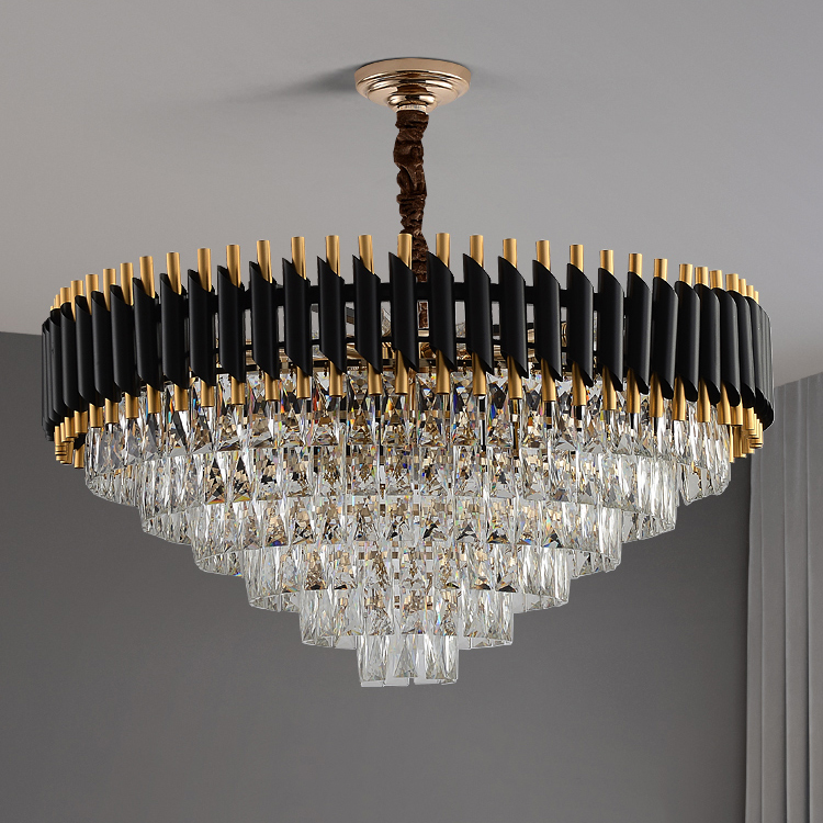 Lamp Manufacturer Custom Modern Luxury Ceiling Crystal Chandelier Light Indoor Led Pendant Restoration Lighting