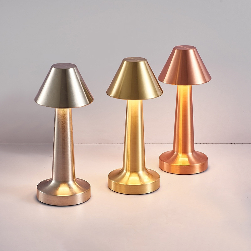 2024 Rechargeable LED Gold Touch Study Lamp for Bedside