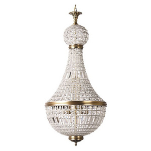 Large Modern French Empire Crystal Chandelier Pendant Lights Fixture for Home & Hotels