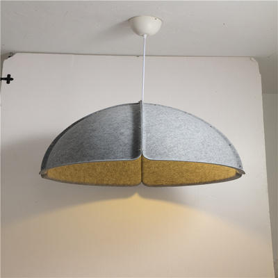 Recycled Felt Forming Acoustic Lamp shade Fancy Hanging Lights For Home Decorative Ceiling Chandelier Modern Pendant Light