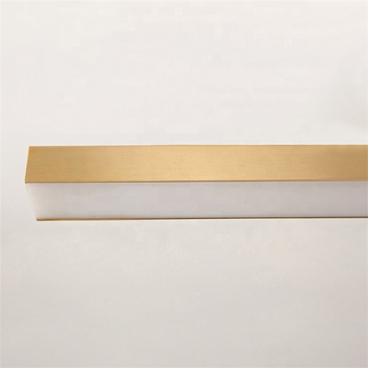 Modern Linear Ceiling  Light Lamp Black/Brass Aluminum 36W LED Pendant Lighting Fixture