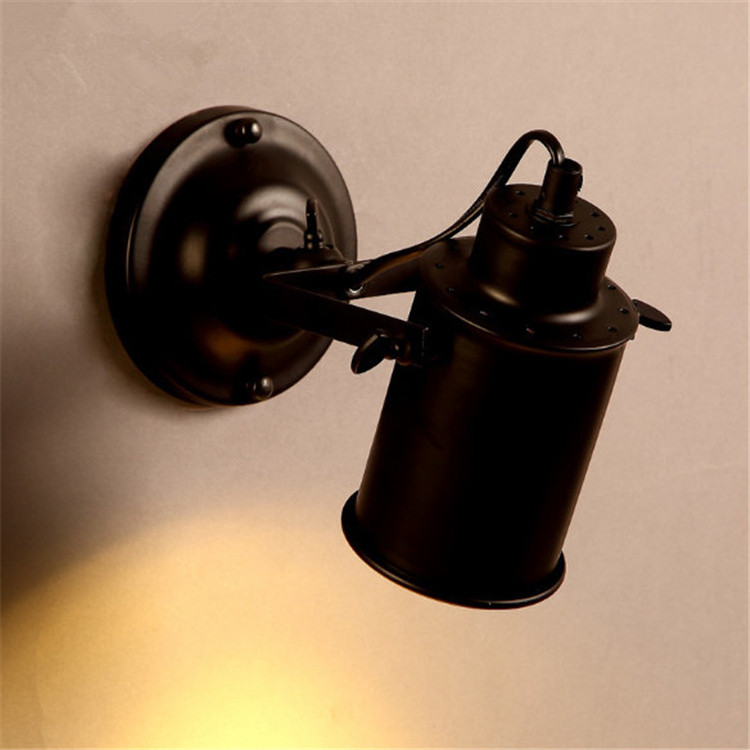 Nordic Home Decoration Lighting Modern Iron Wall Sconce Mounted Wall Lamp Indoor for Hotel LED Black Ceiling Light Contemporary