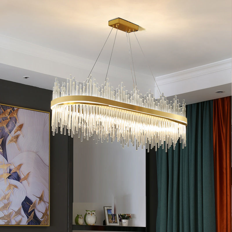 2023 Hanging Light Led Lighting Fixture Modern Crystal Chandelier Luxury K9 Cristal Pendant 80 Home Office CE Rohs 30000 180 OGS