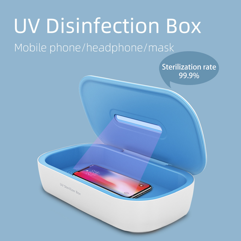 Mini portable Sterilizer box UV light sanitizer box with digital display timing function