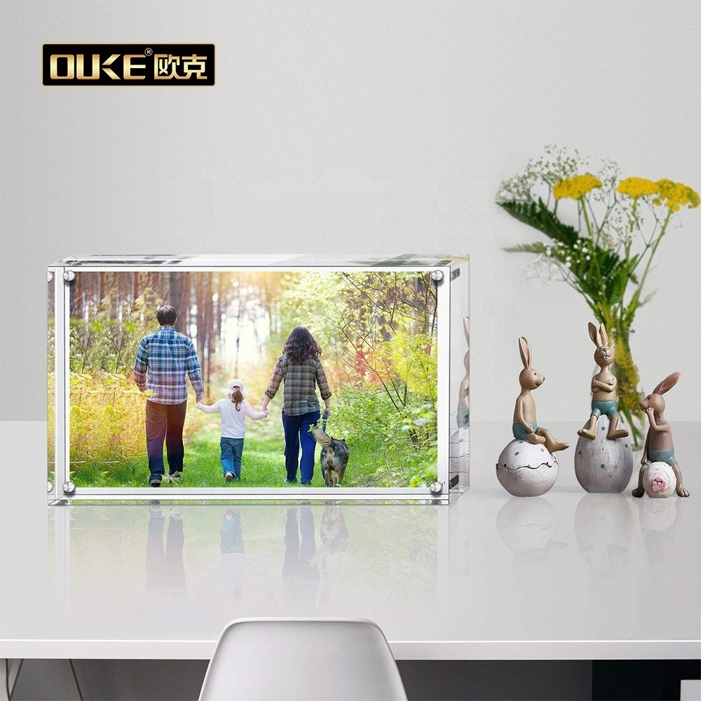 Wholesale 4x6 5x7 6x8 a4 Acrylic Picture Frames Acrylic digital Magnetic Photo Frame