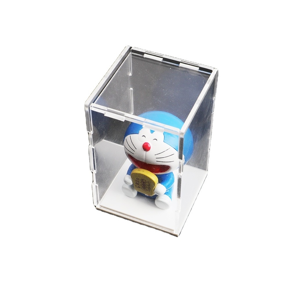 Wholesale price Acrylic clear display gift cube boxes organizer storage box with lid for gifts