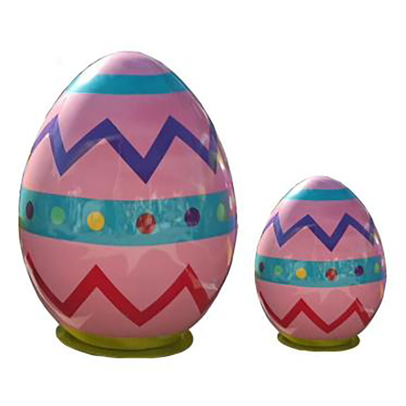 Fiberglass Decoration Large Size Artistic Easter Egg for Sale wholesale fiberglass Easter eggs sculptures Artificial easter eggs