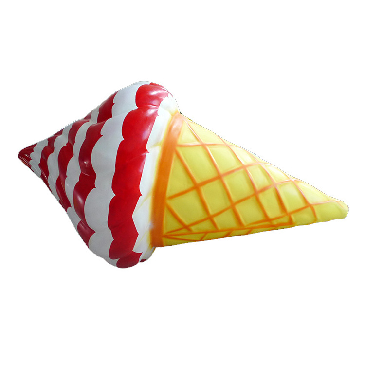 Large size ice cream cone sculpture model for amusement park, ice cream shop