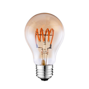 A60 Clear Amber Opal Frosted Vintage Retro Edison Electric Decorative Special Shape Filament Lamp LED Bulb