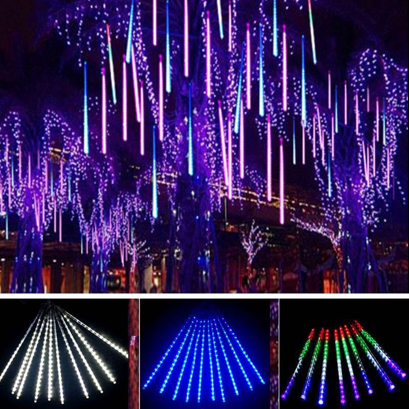 Wedding Festival rain Landscape Light Garden LED String Lights falling Meteor snow led shower Christmas light