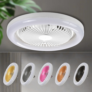 Electric table fan with led light for home bedroom office chandelier ceiling fan with lights