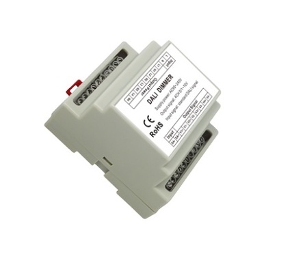 DL109 4-way rail DALI 0-10V dimmer