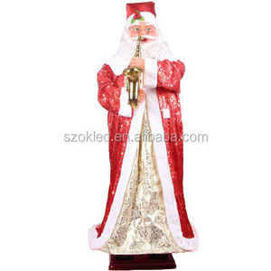 1.3m 4.3ft Electric Music Dancing Christmas Santa Claus with Saxophone