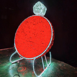 Holiday Display outdoor christmas bubble ornament ball chair shopping mall park decoration led santa throne motif light