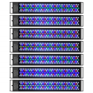 full spectrum rgb coral reef fish tank lighting freshwater planted bracket stand holder controller led lights led aquarium light