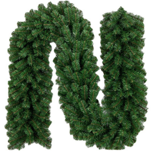 2.7M Rattan New Year Wreath Decor Xmas Tree Decoration Supplies Green Artificial PVC PET Material Pine Needles Christmas Garland