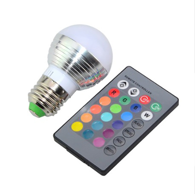 E27 3W 5W 10W RGB Multicolor LED Lamp Light 16 million Color Changing Bulb Remote Control led rgb bulb