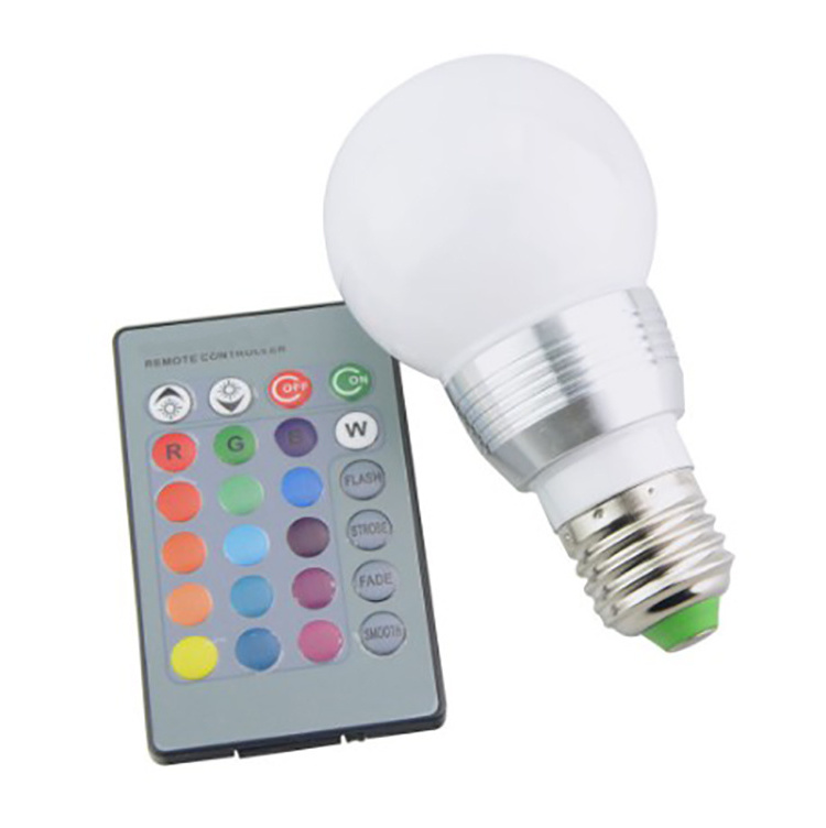 E27 3W 5W 10W RGB Multicolor LED Lamp Light 16 million Color Changing Bulb Remote Control led rgb bulb