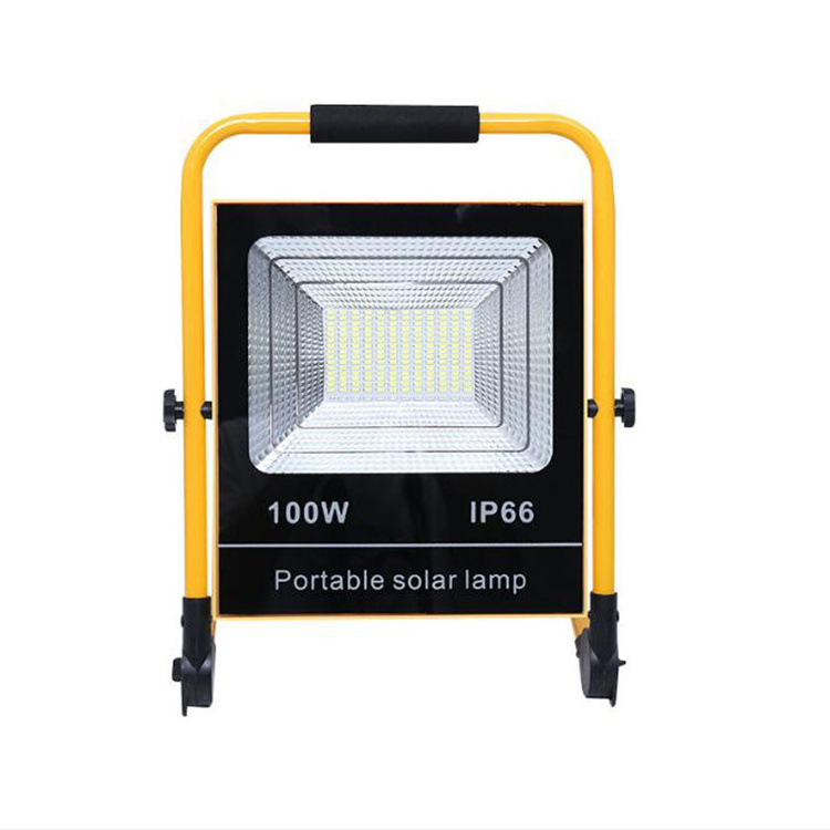 LED Rechargeable Portable Flood Light 50W 100W Camping Travel Emergency USB Solar Panel Charging Lamp