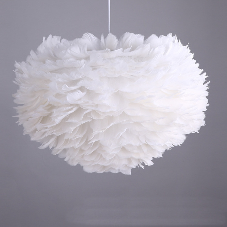 Romantic Feather lights creative Pendant lamp Nordic E27 For children room daughter's room Decoration hanging lights