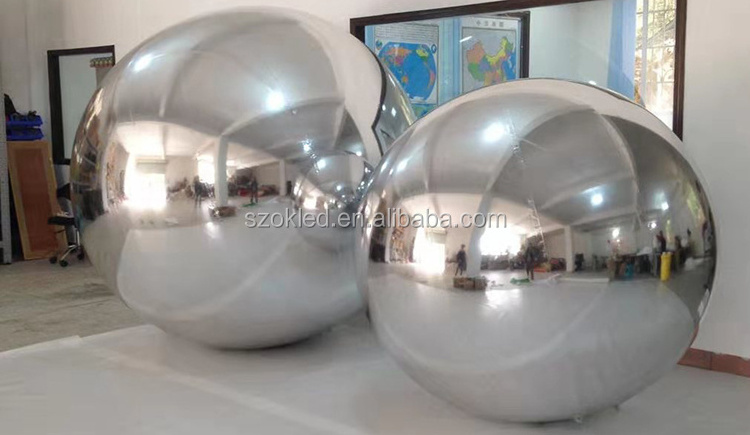 Outdoor Huge giant pvc big 0.5m 1m 5m inflatable disco sliver gold Inflatable Mirror Ball