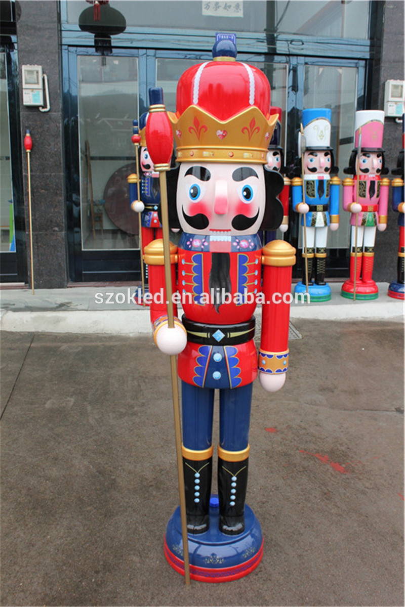 Outdoor oversize 6ft 180cm large christmas figurine nutcracker soldiers