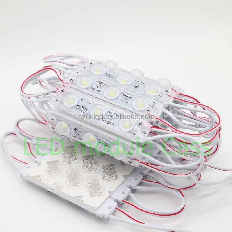 led module korea 160 degree 3leds 1.5W  IP67 12V ABS Injection Channel Letters Backlight 6313 SMD 2835 Led module