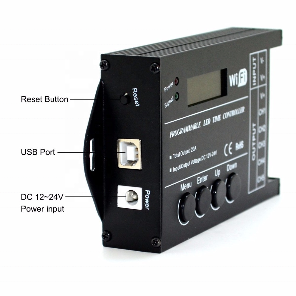 TC421 WIFI RGB LED Time Programmable LED Controller