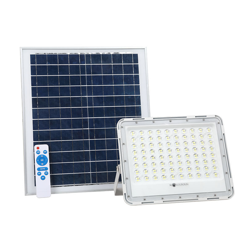 150W solar flood light with remote control sensor led flood light  rechargeable led floodlight for outdoor use