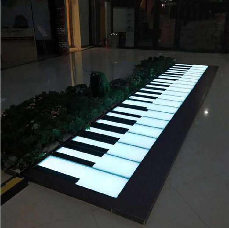 3D Display Mirror Screen Outdoor Party Event Use Dancing Piano DJ Disco RGB Tiles Lamp LED Lights Wedding Dance Floors