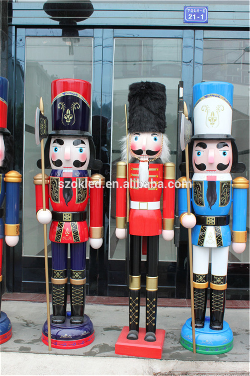 Outdoor oversize 6ft 180cm large christmas figurine nutcracker soldiers