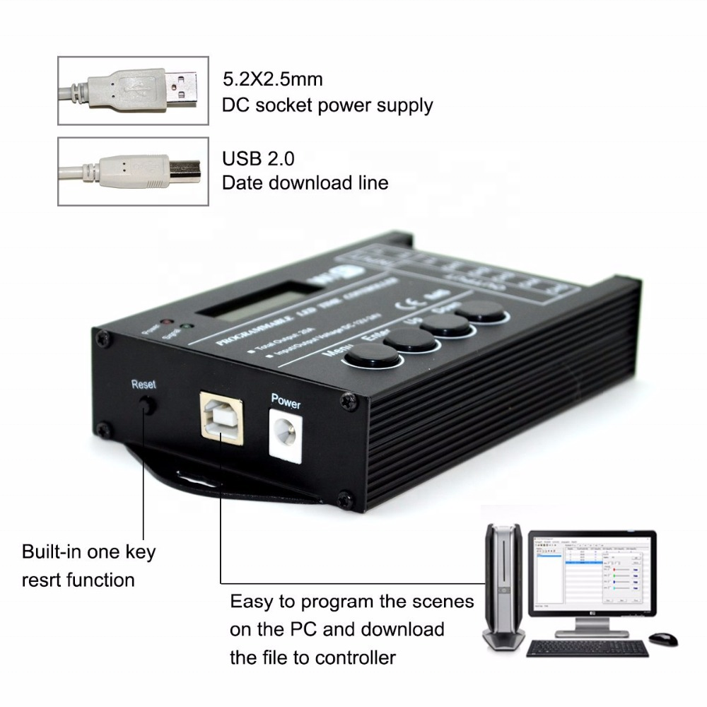 TC421 WIFI RGB LED Time Programmable LED Controller