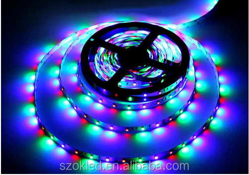 RGB led strip 3528 flexible strip light non waterproof 5M 300led+24key IR remote controller+DC12V power adapter EU/US/AU/UK