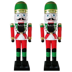 Outdoor Christmas Decorations Resin Crafts fiberglass sculpture Christmas Nutcracker Soldier