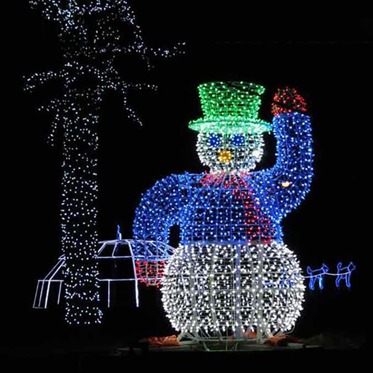 Giant holiday light large 3D cartoon motif lights for outdoor