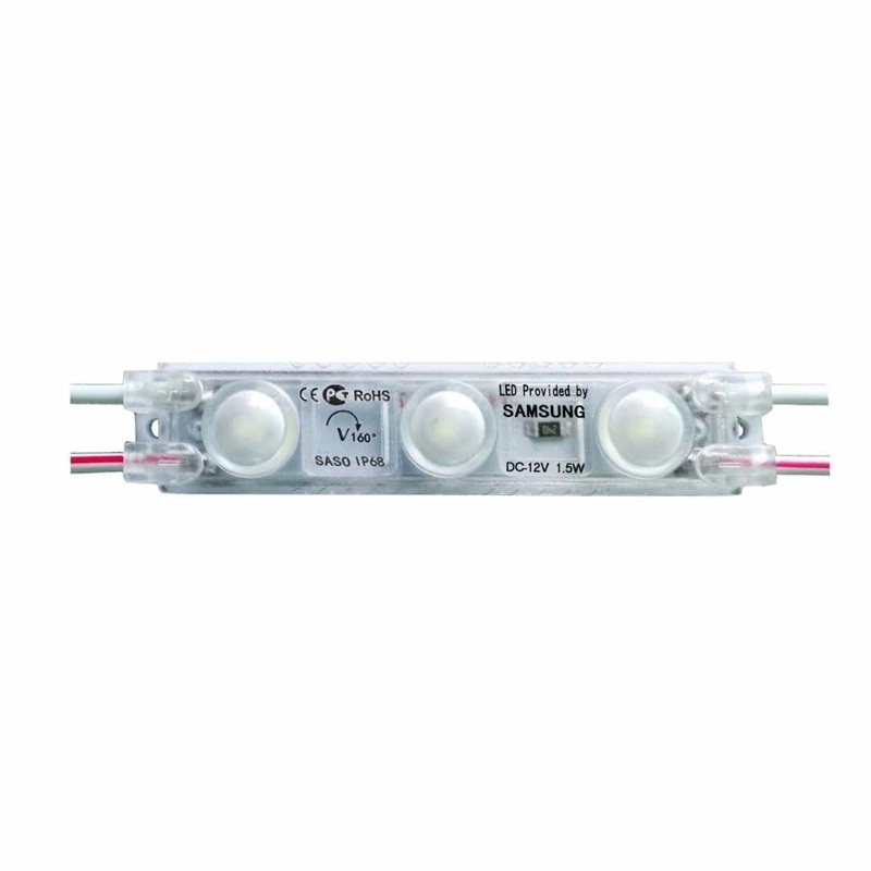 led module korea 160 degree 3leds 1.5W  IP67 12V ABS Injection Channel Letters Backlight 6313 SMD 2835 Led module