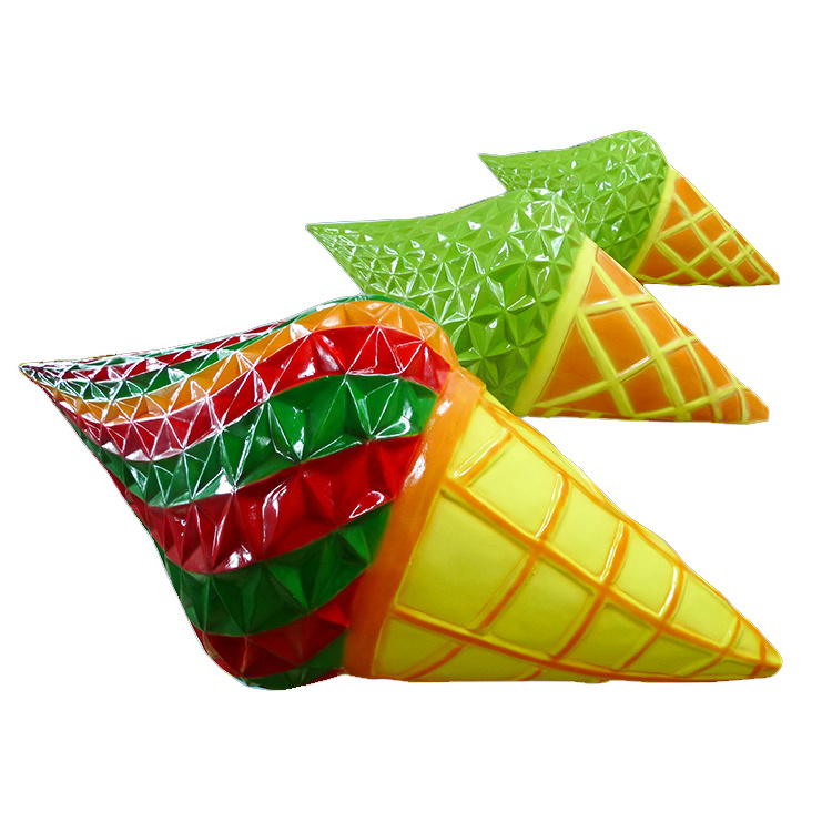 Outdoor Ice Cream Cone Custom Ice cream Shape Display Decorative,ice cream chairs