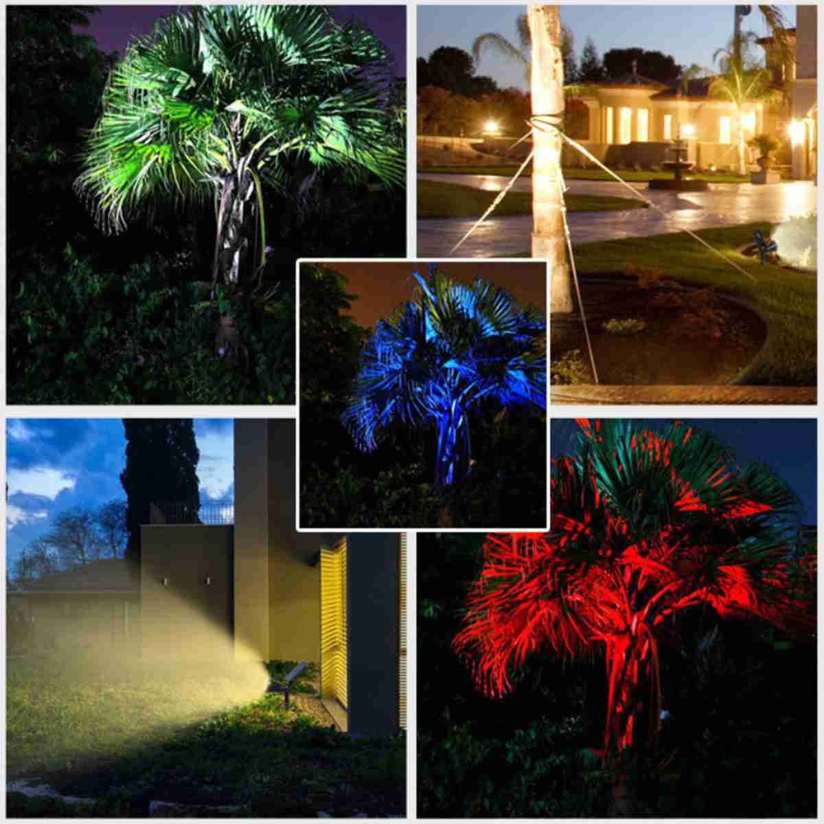 Led solar garden spotlight waterproof outdoor solar spotlight tree wall lawn,led portable spotlights solar,spotlight led solar